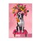 Stupell Industries Bulldog & Pink Bouquet Wall Plaque Design by Heather Gauthier